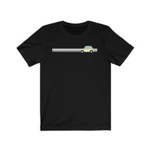 Load image into Gallery viewer, White Classic Mini with stripe tshirt
