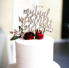 Load image into Gallery viewer, Personalized Mutual Weirdness Forever Initial Cake Topper, 6&quot;W
