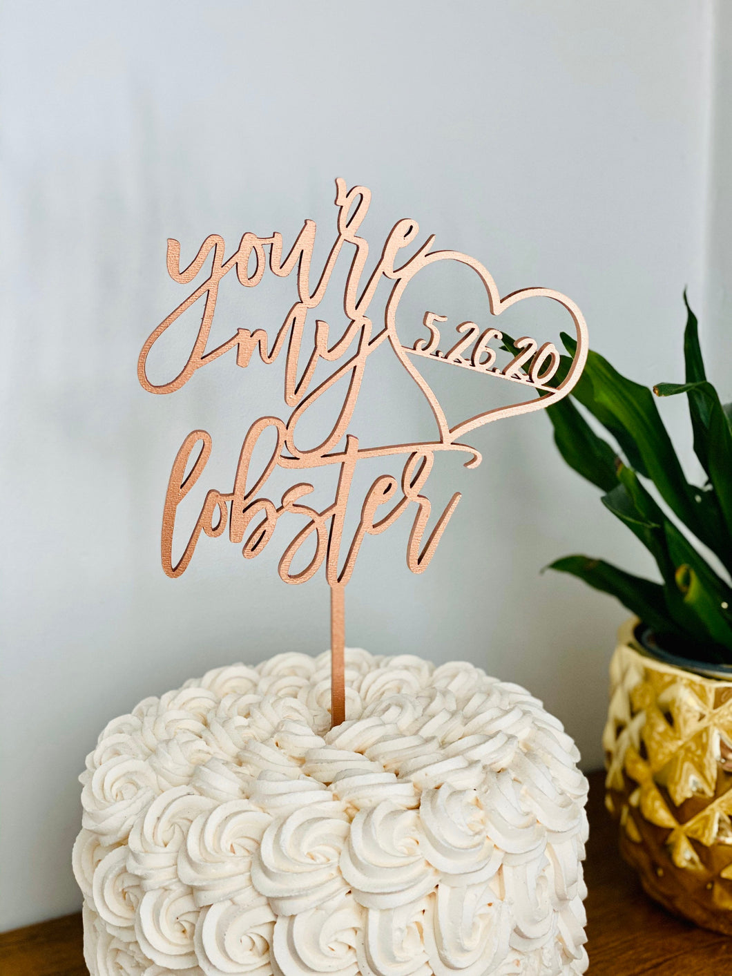 Personalized You're my Lobster Date Cake Topper, 6