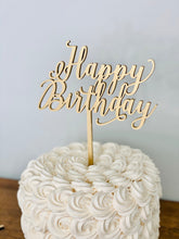 Load image into Gallery viewer, Happy Birthday Cake Topper, 6&quot;W
